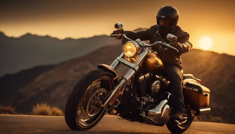 harley davidson motorcycle driving