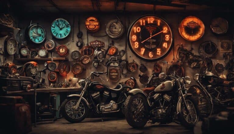 harley davidson neon clocks