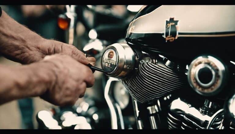 harley softail oil check