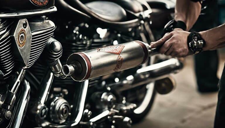 muffling a harley exhaust