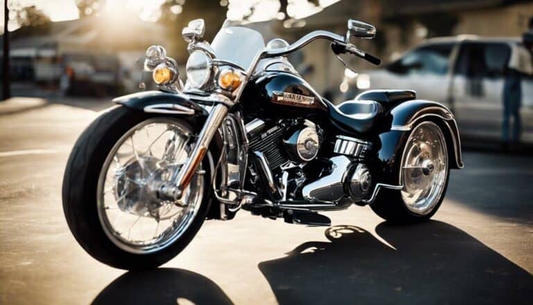 polishing harley davidson trike